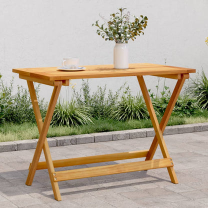 Folding Garden Table 90x52,5x65 cm Solid Wood Acacia