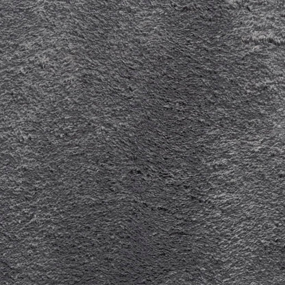 Rug HUARTE Short Pile Soft and Washable Anthracite 160x160 cm