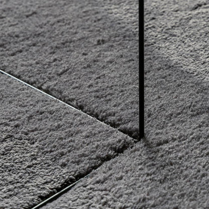 Rug HUARTE Short Pile Soft and Washable Anthracite 200x200 cm