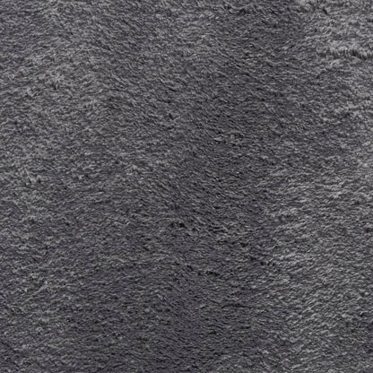 Rug HUARTE Short Pile Soft and Washable Anthracite Ø 100 cm