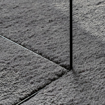 Rug HUARTE Short Pile Soft and Washable Anthracite Ø 200 cm