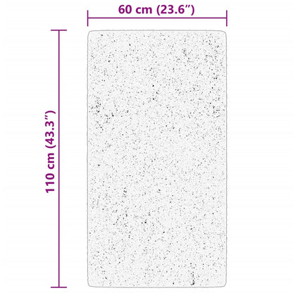 Rug HUARTE Short Pile Soft and Washable Beige 60x110 cm