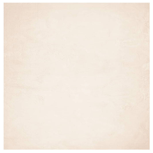 Rug HUARTE Short Pile Soft and Washable Beige 120x120 cm