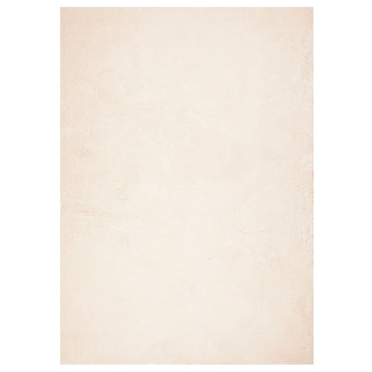 Rug HUARTE Short Pile Soft and Washable Beige 120x170 cm