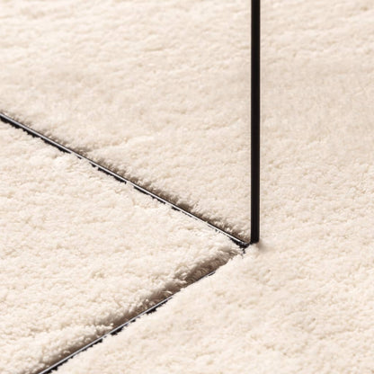 Rug HUARTE Short Pile Soft and Washable Beige 160x230 cm