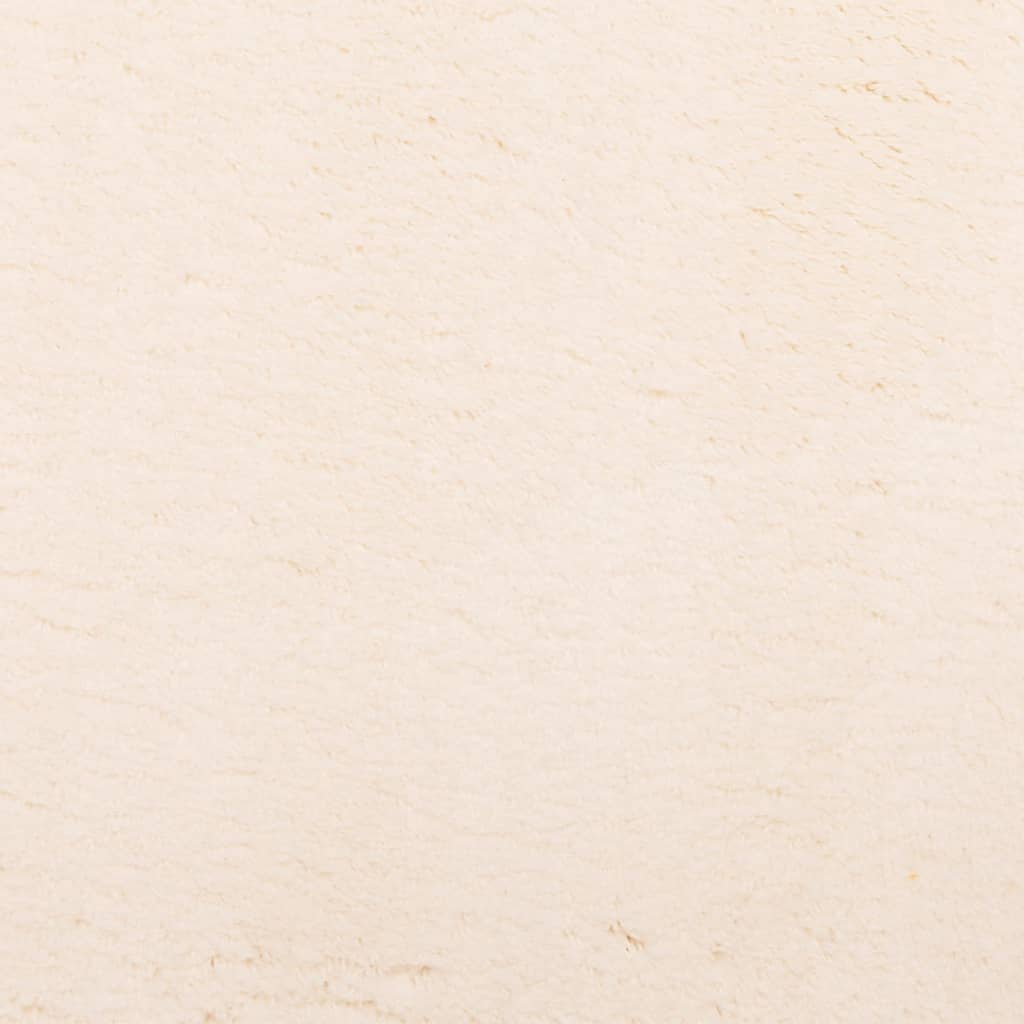 Rug HUARTE Short Pile Soft and Washable Beige 160x230 cm