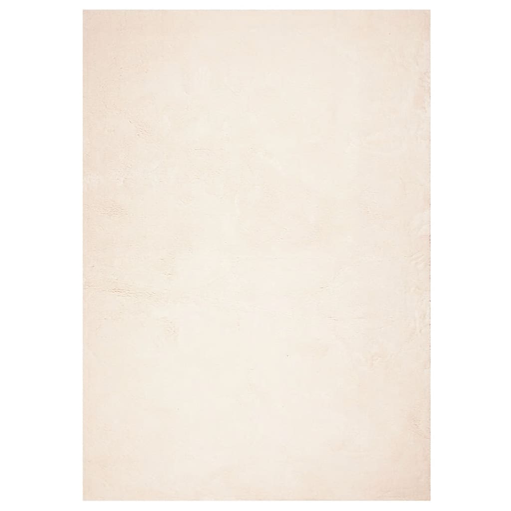 Rug HUARTE Short Pile Soft and Washable Beige 200x280 cm