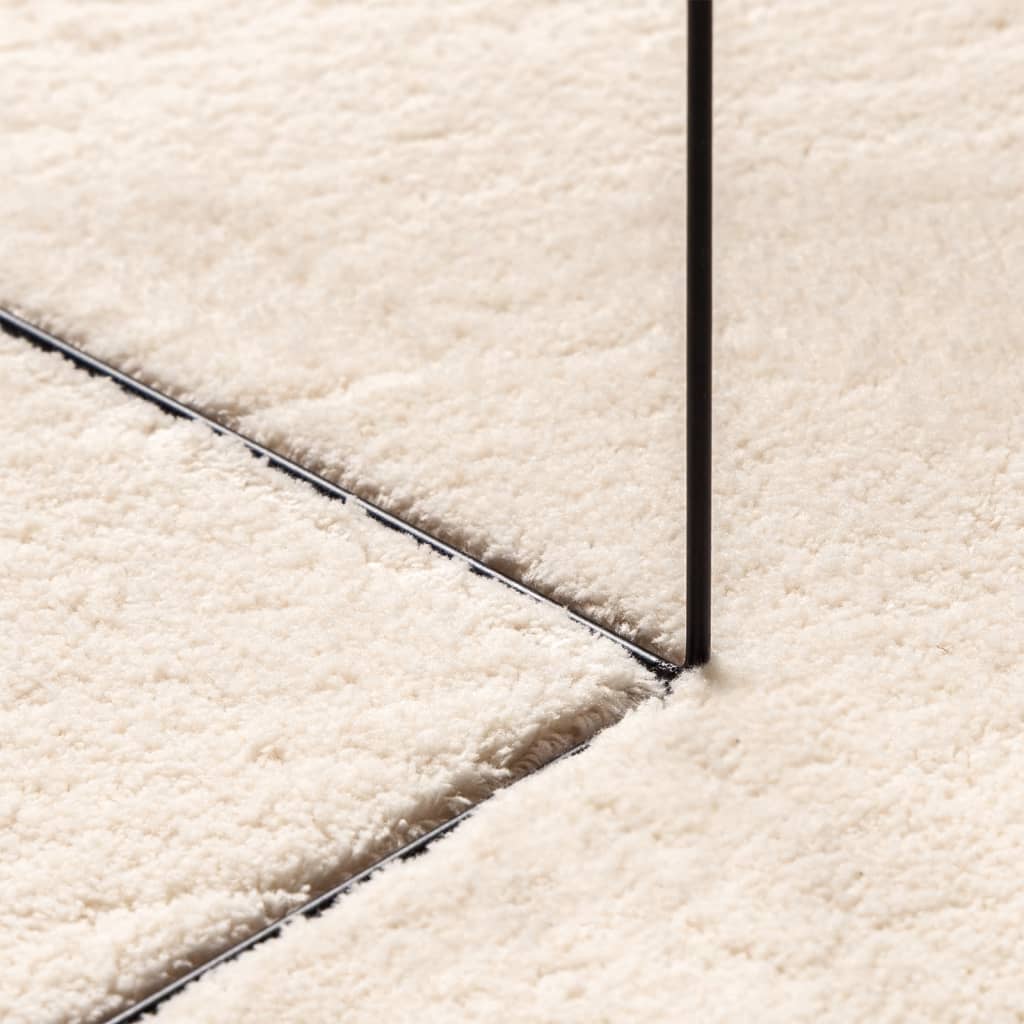 Rug HUARTE Short Pile Soft and Washable Beige 240x340 cm