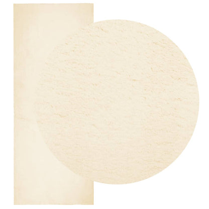 Rug HUARTE Short Pile Soft and Washable Cream 80x200 cm