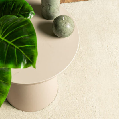 Rug HUARTE Short Pile Soft and Washable Cream 80x200 cm