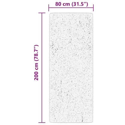 Rug HUARTE Short Pile Soft and Washable Cream 80x200 cm
