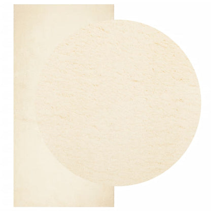 Rug HUARTE Short Pile Soft and Washable Cream 100x200 cm