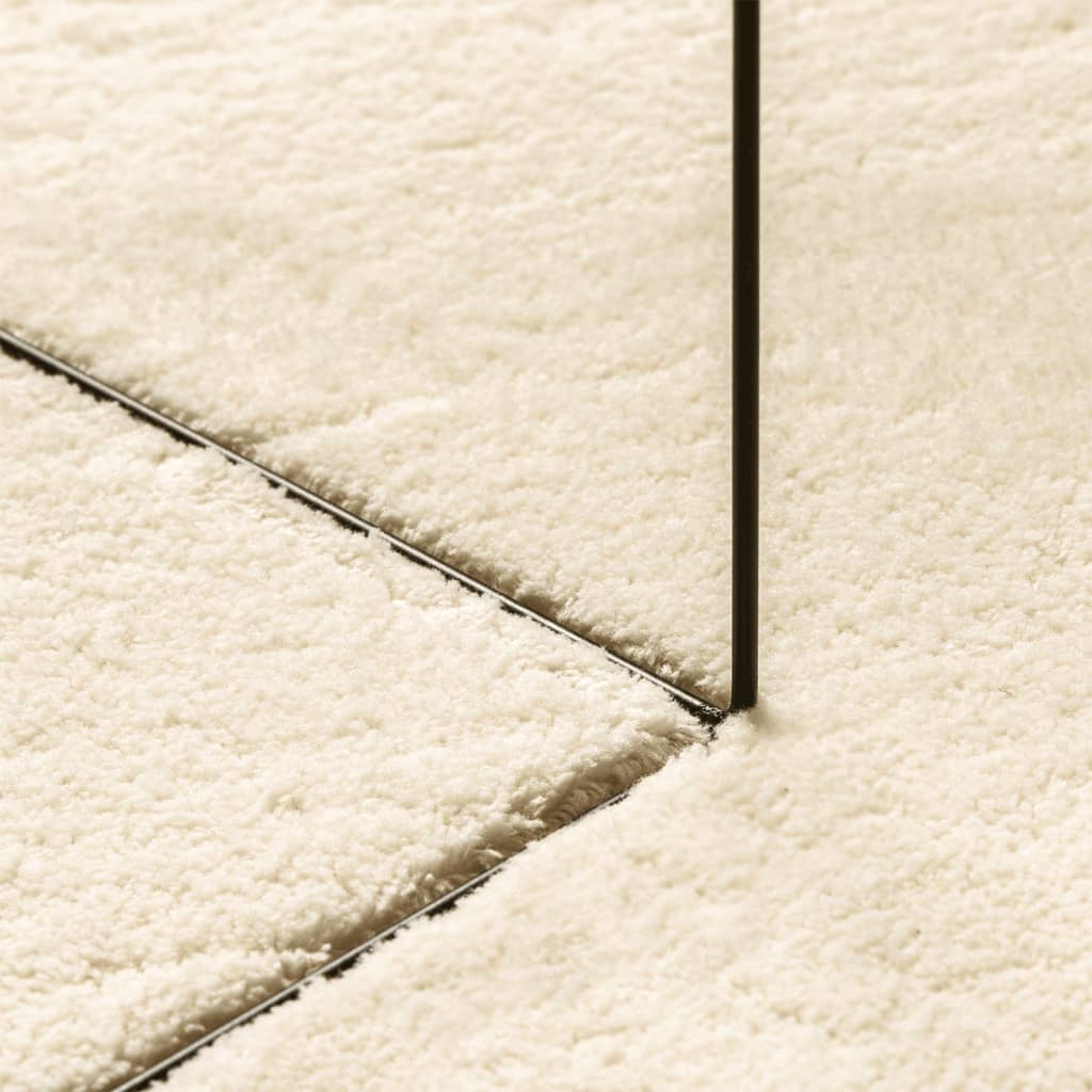 Rug HUARTE Short Pile Soft and Washable Cream 100x200 cm