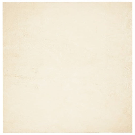 Rug HUARTE Short Pile Soft and Washable Cream 120x120 cm