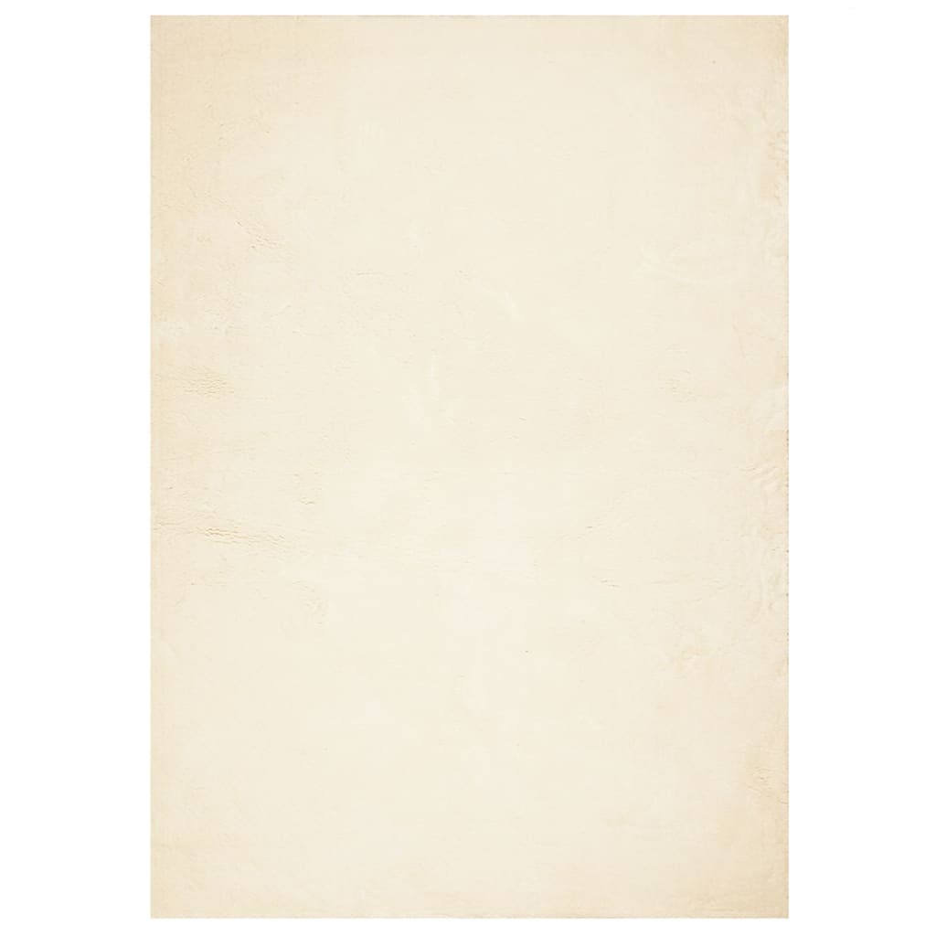 Rug HUARTE Short Pile Soft and Washable Cream 120x170 cm