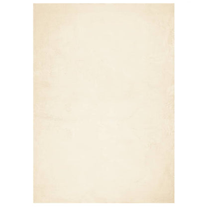 Rug HUARTE Short Pile Soft and Washable Cream 140x200 cm