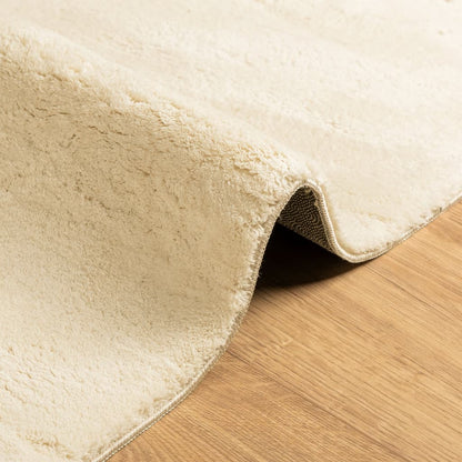 Rug HUARTE Short Pile Soft and Washable Cream 140x200 cm