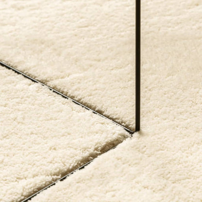 Rug HUARTE Short Pile Soft and Washable Cream 140x200 cm
