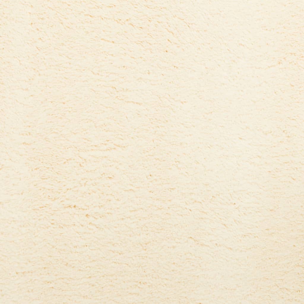 Rug HUARTE Short Pile Soft and Washable Cream 140x200 cm