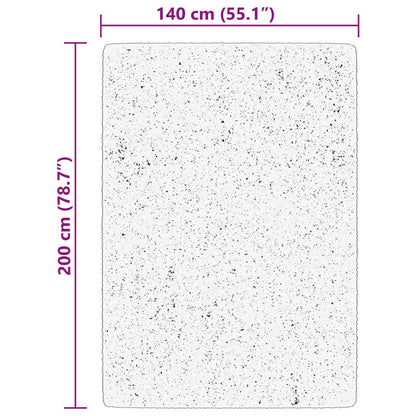 Rug HUARTE Short Pile Soft and Washable Cream 140x200 cm