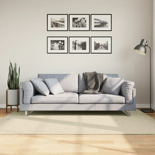 Rug HUARTE Short Pile Soft and Washable Cream 140x200 cm