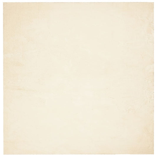Rug HUARTE Short Pile Soft and Washable Cream 160x160 cm