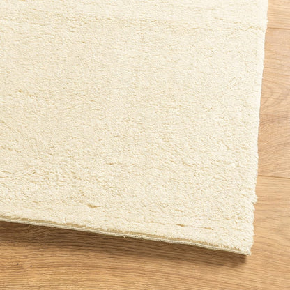 Rug HUARTE Short Pile Soft and Washable Cream 160x160 cm