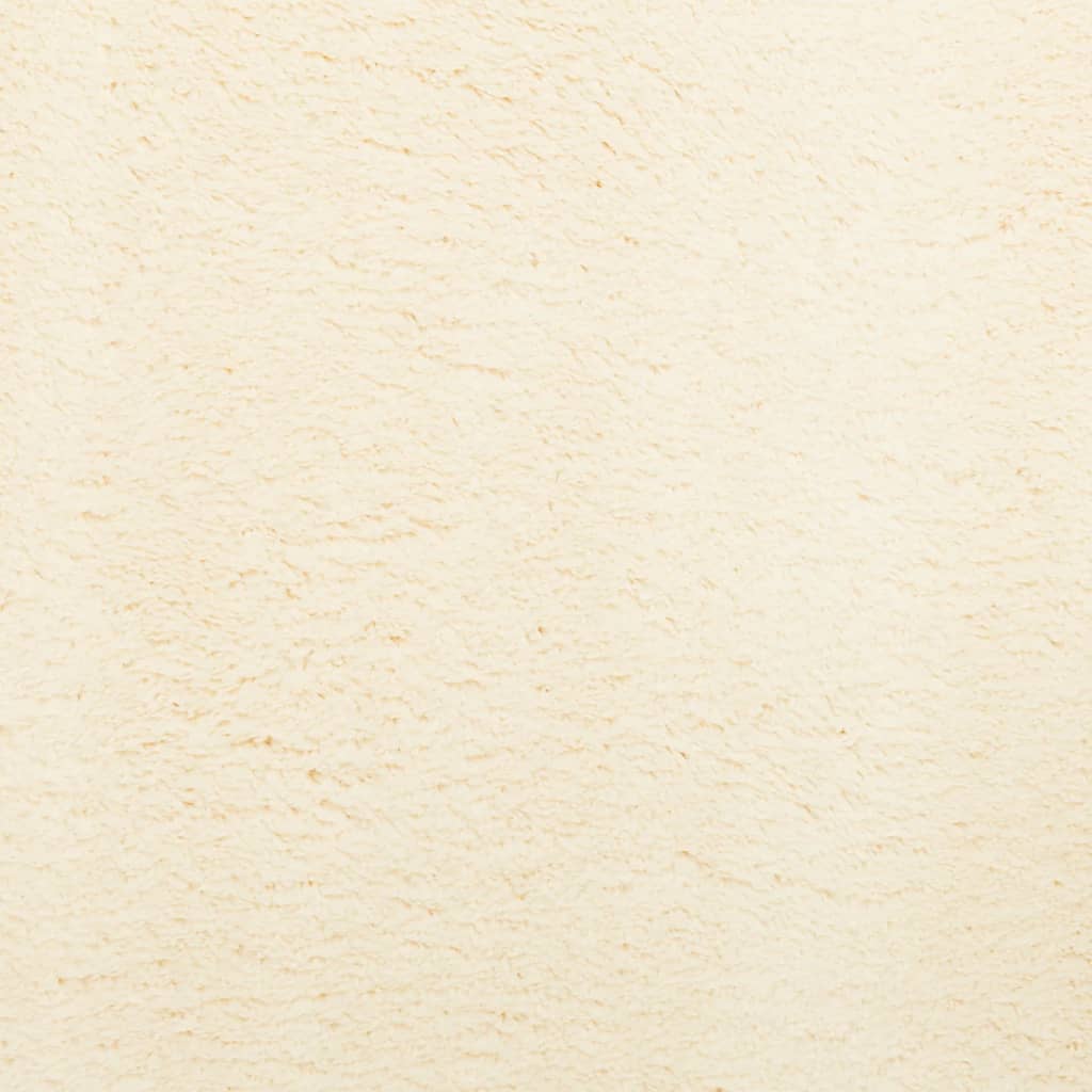 Rug HUARTE Short Pile Soft and Washable Cream 160x160 cm