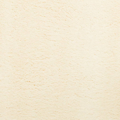 Rug HUARTE Short Pile Soft and Washable Cream 160x160 cm