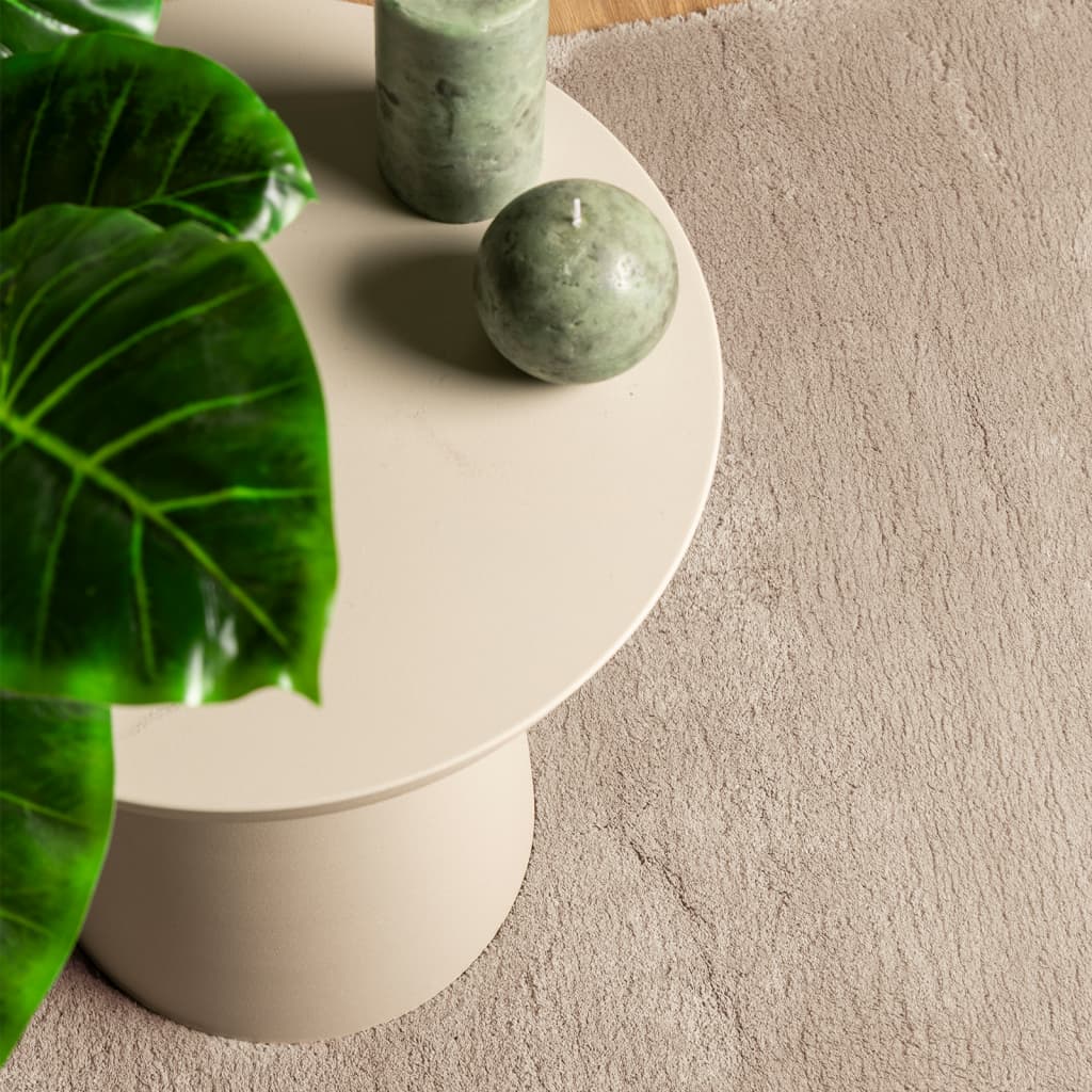 Rug HUARTE Short Pile Soft and Washable Sand 100x200 cm