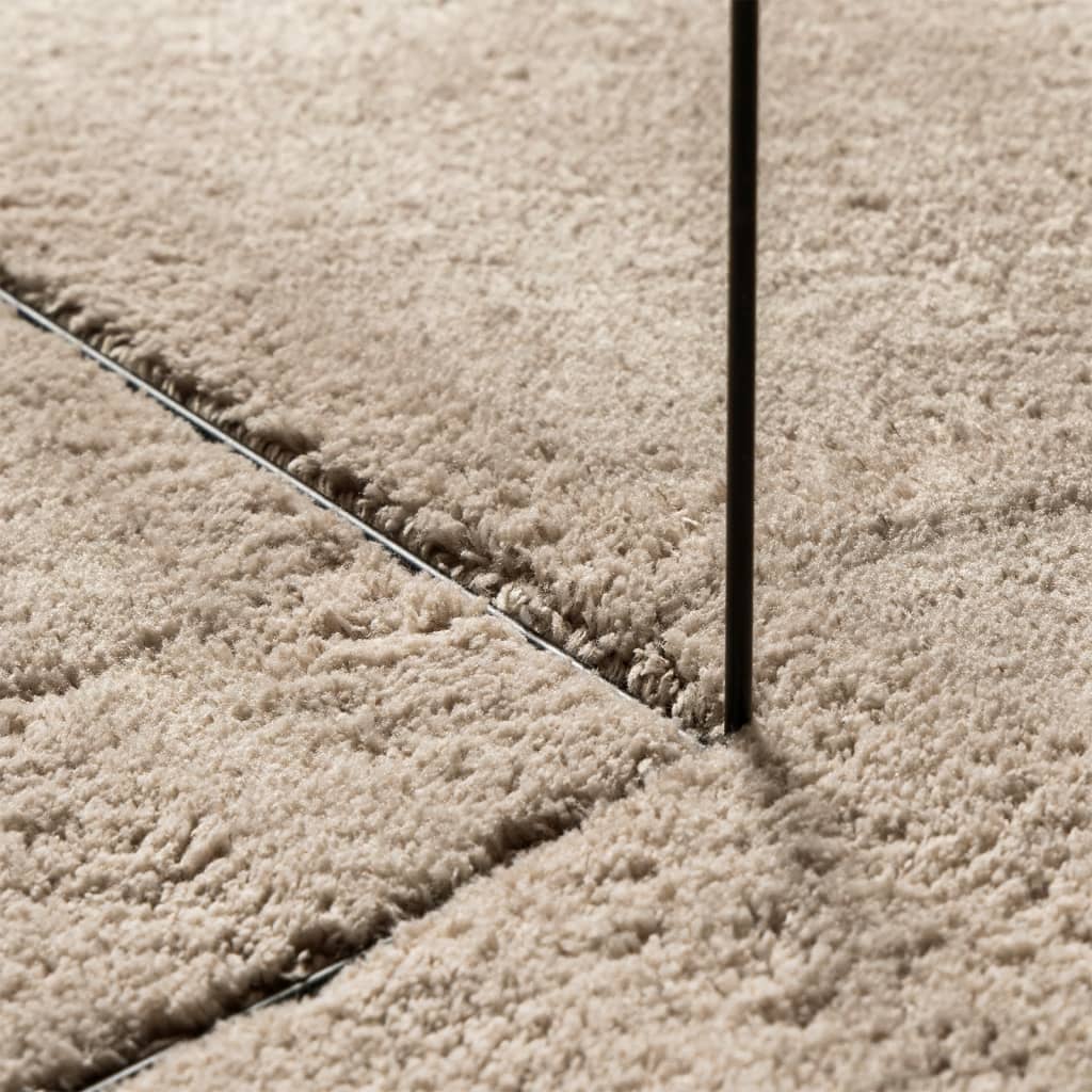 Rug HUARTE Short Pile Soft and Washable Sand 100x200 cm