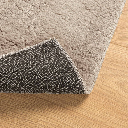 Rug HUARTE Short Pile Soft and Washable Sand 120x120 cm