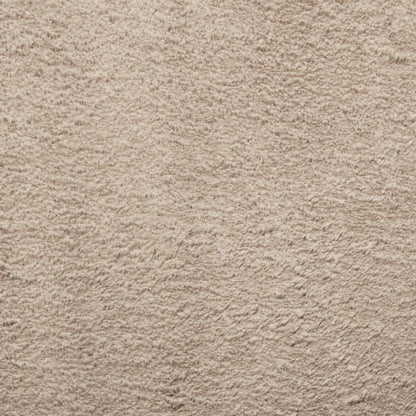 Rug HUARTE Short Pile Soft and Washable Sand 160x160 cm