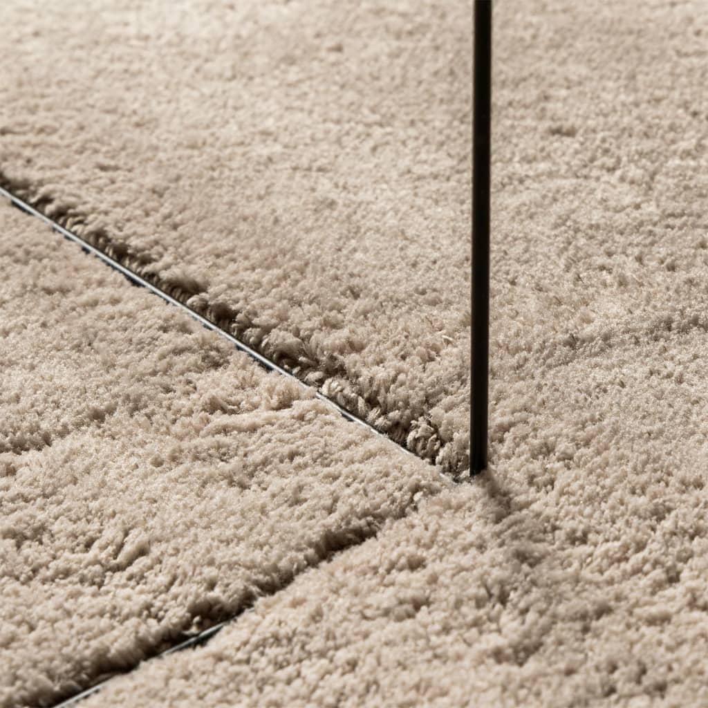 Rug HUARTE Short Pile Soft and Washable Sand 240x340 cm