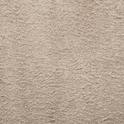 Rug HUARTE Short Pile Soft and Washable Sand Ø 120 cm