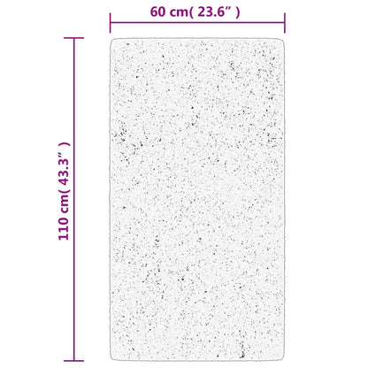 Rug HUARTE Short Pile Soft and Washable Grey 60x110 cm