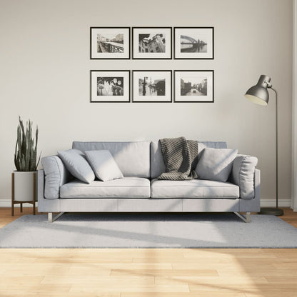 Rug HUARTE Short Pile Soft and Washable Grey 100x200 cm