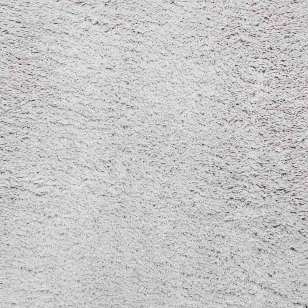 Rug HUARTE Short Pile Soft and Washable Grey 120x120 cm