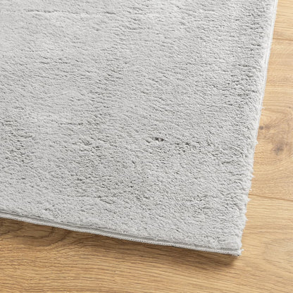 Rug HUARTE Short Pile Soft and Washable Grey 240x240 cm