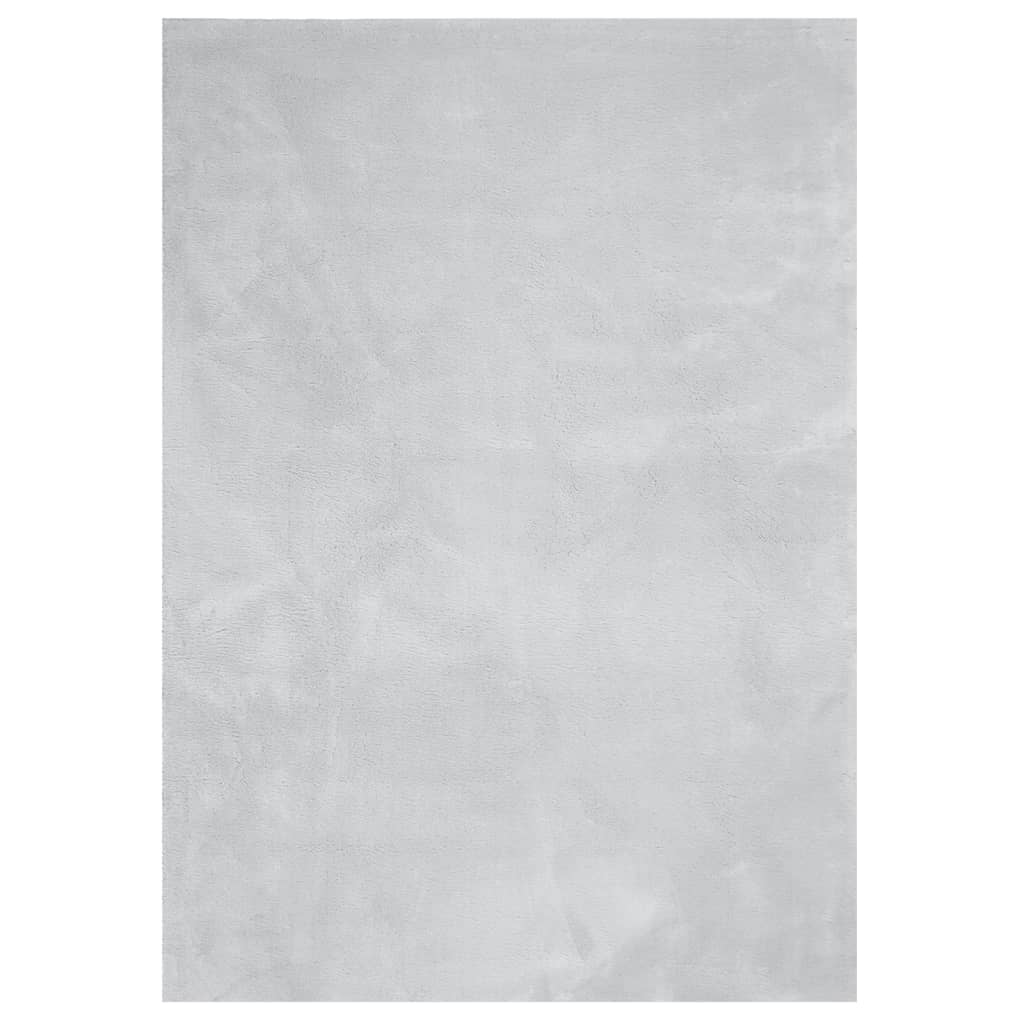 Rug HUARTE Short Pile Soft and Washable Grey 240x340 cm
