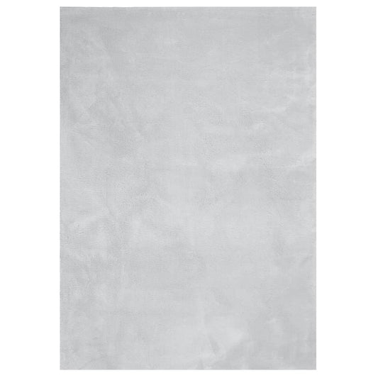 Rug HUARTE Short Pile Soft and Washable Grey 240x340 cm