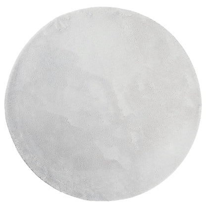 Rug HUARTE Short Pile Soft and Washable Grey Ø 160 cm