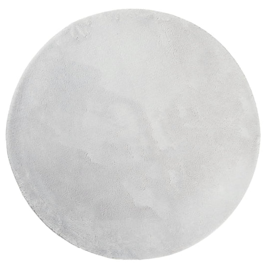 Rug HUARTE Short Pile Soft and Washable Grey Ø 160 cm