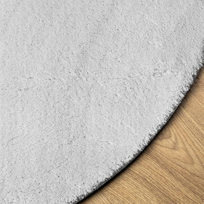 Rug HUARTE Short Pile Soft and Washable Grey Ø 160 cm