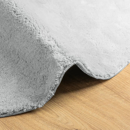 Rug HUARTE Short Pile Soft and Washable Grey Ø 160 cm