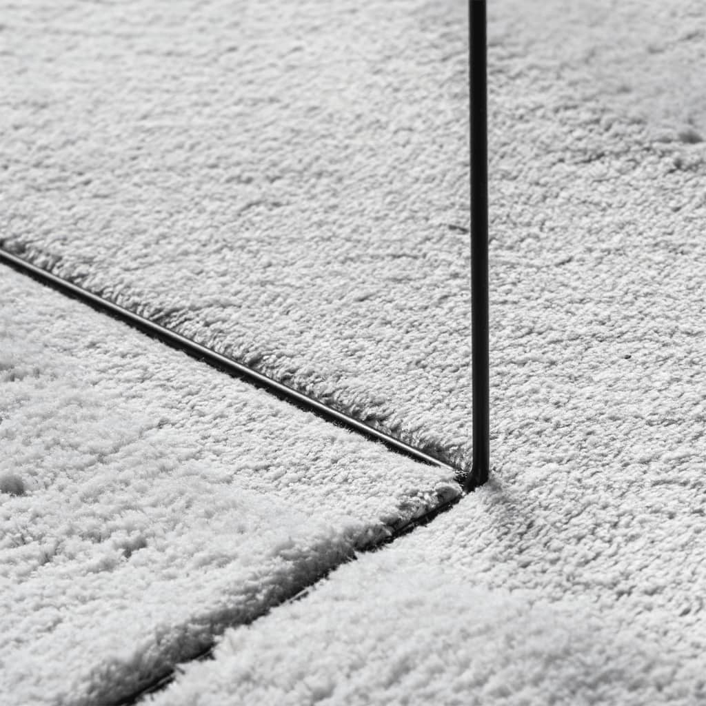 Rug HUARTE Short Pile Soft and Washable Grey Ø 160 cm