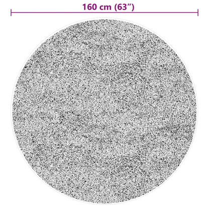 Rug HUARTE Short Pile Soft and Washable Grey Ø 160 cm