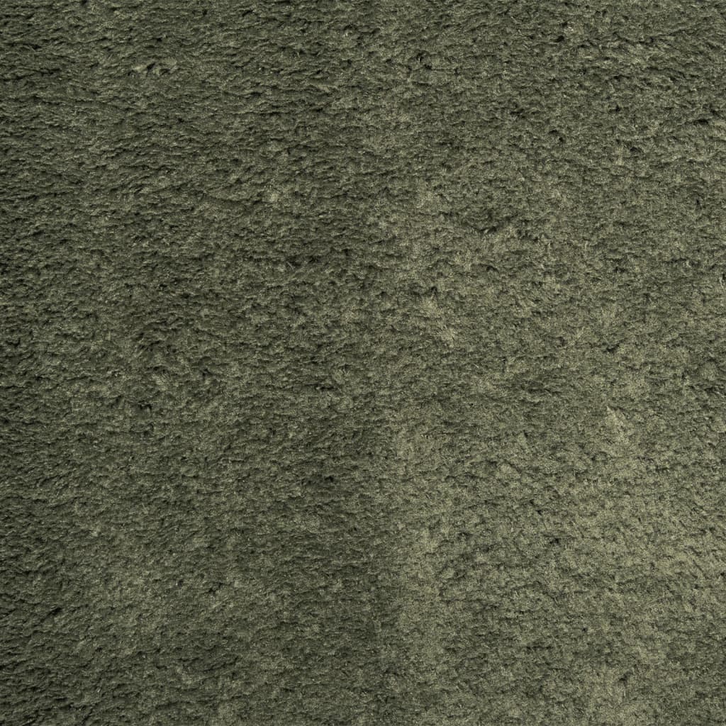 Rug HUARTE Short Pile Soft and Washable Forest Green 80x250 cm