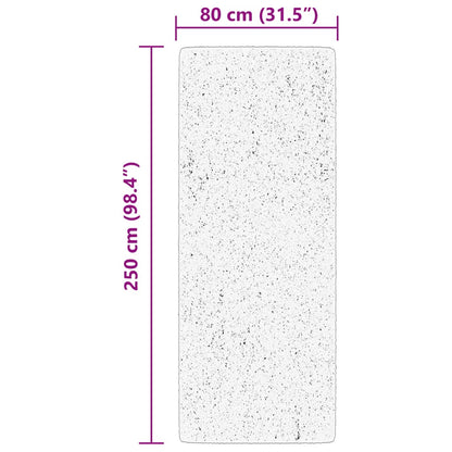 Rug HUARTE Short Pile Soft and Washable Forest Green 80x250 cm