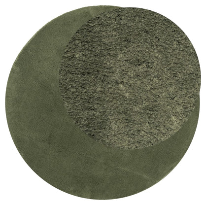 Rug HUARTE Short Pile Soft and Washable Forest Green Ø 80 cm
